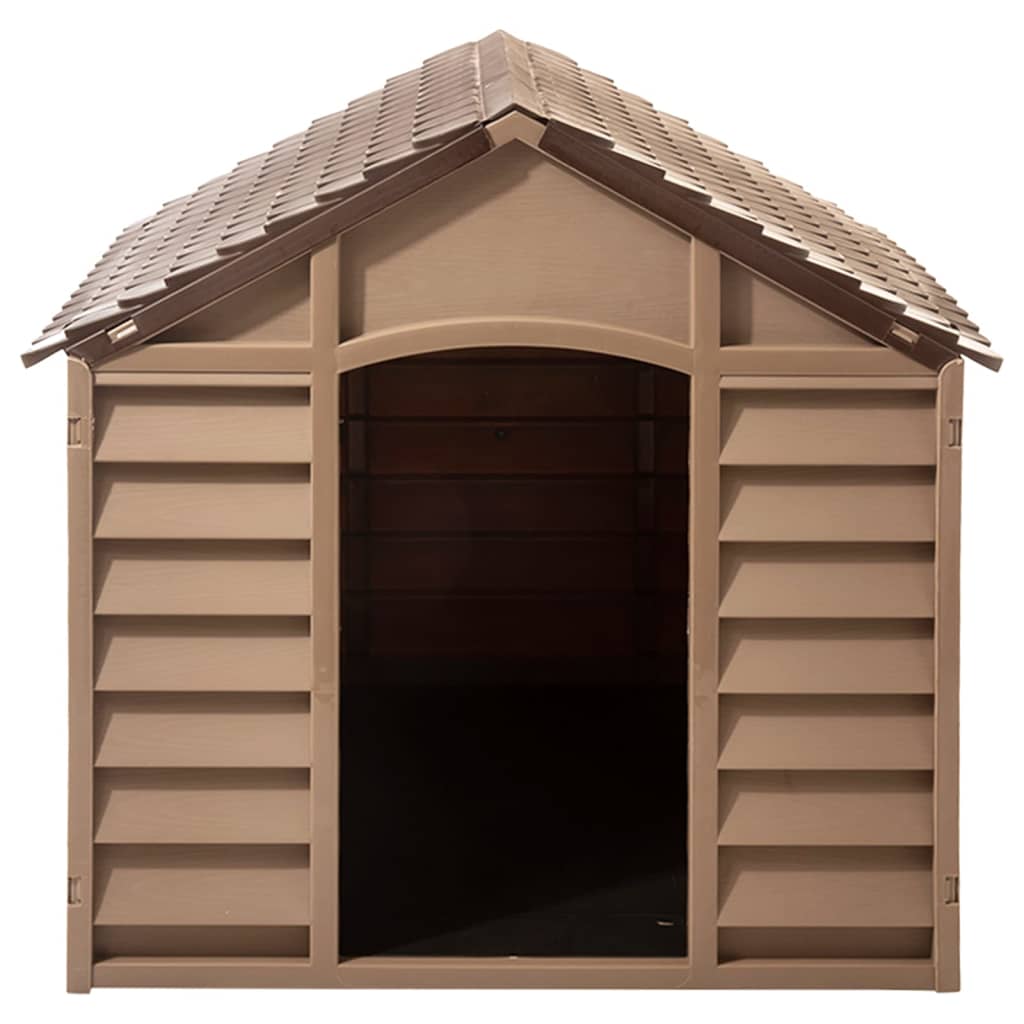 VidaXL Hunde-Loft 86x84x82 cm Polypropylen braun