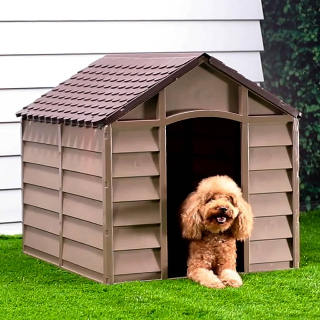 VidaXL Hunde-Loft 86x84x82 cm Polypropylen braun