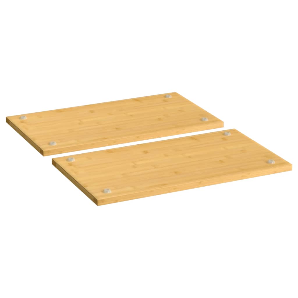 VidaXL Kochfeldabdeckungen, 2 Stück, 50 x 28 x 1,5 cm, Bambus