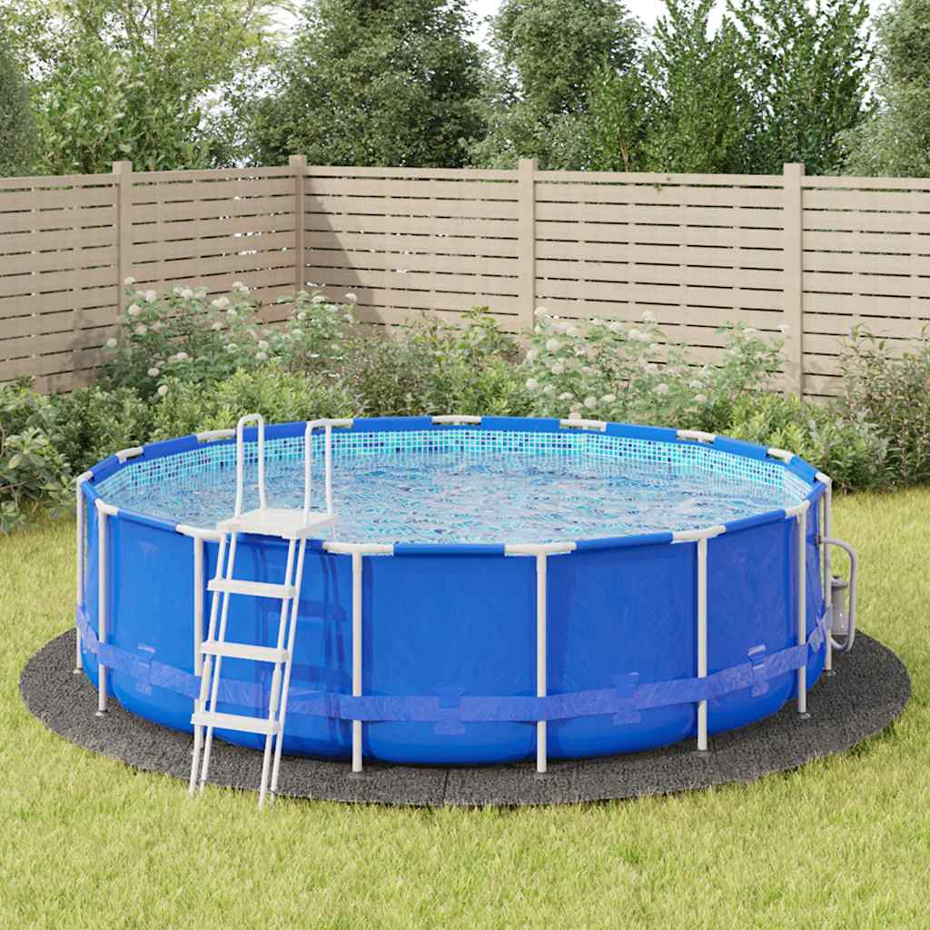 VidaXL Pool Boden Ø500 cm Polyester Geotextil Hellgrau