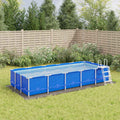 VidaXL Schwimmbad-Bodenplane 550x280 cm Polyester-Geotextil Hellgrau
