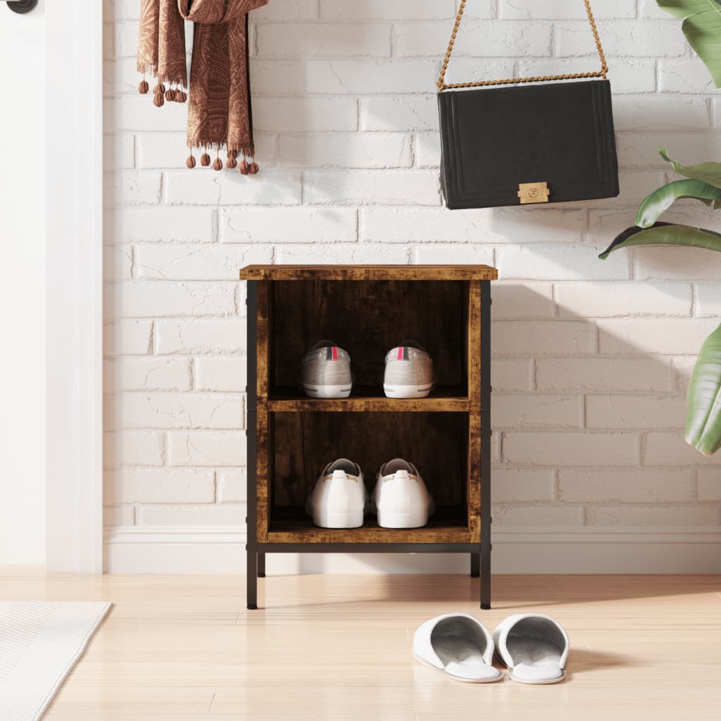 Vidaxl -Schuhschrank 38x35x50 cm Ausstattung mit montierten Montagehalterungen