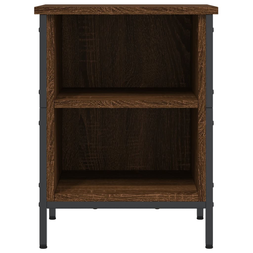 Vidaxl schoenenkast 38x35x50 cm bewerkt hout bruin eikenkleur