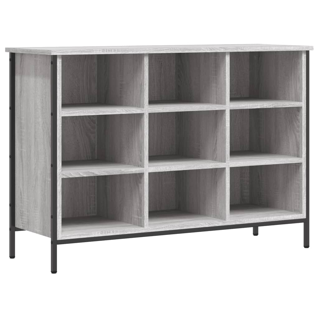 VIDAXL -Schuhschrank 100x35x70 cm propertytiertes Holzgrau Sonoma Eiche Farbe