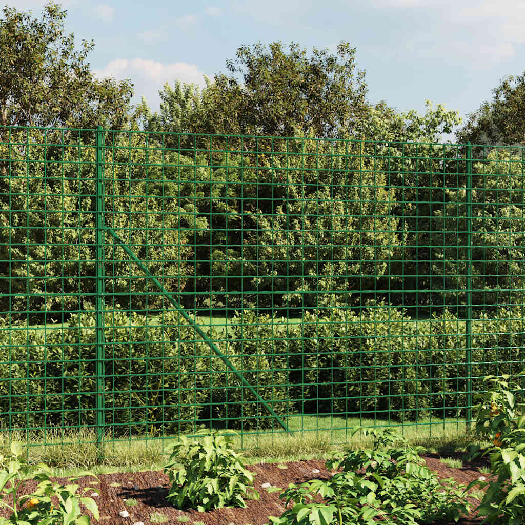 Vidaxl draadgaashek 1,8x10 m gegalvaniseerd staal groen