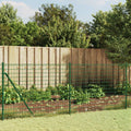 Vidaxl draadgaashek met grondankers 0,8x10 m groen