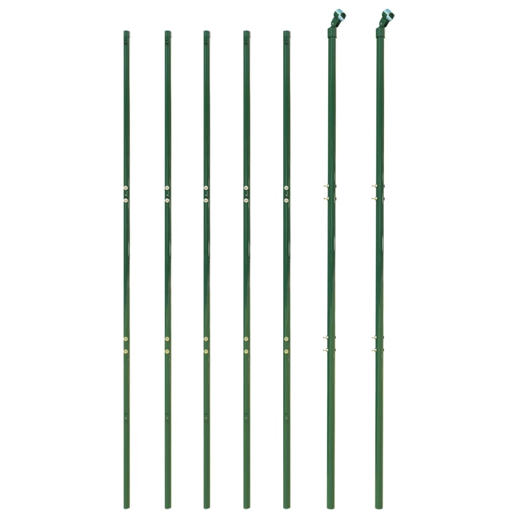Vidaxl draadgaashek met grondankers 2,2x10 m groen