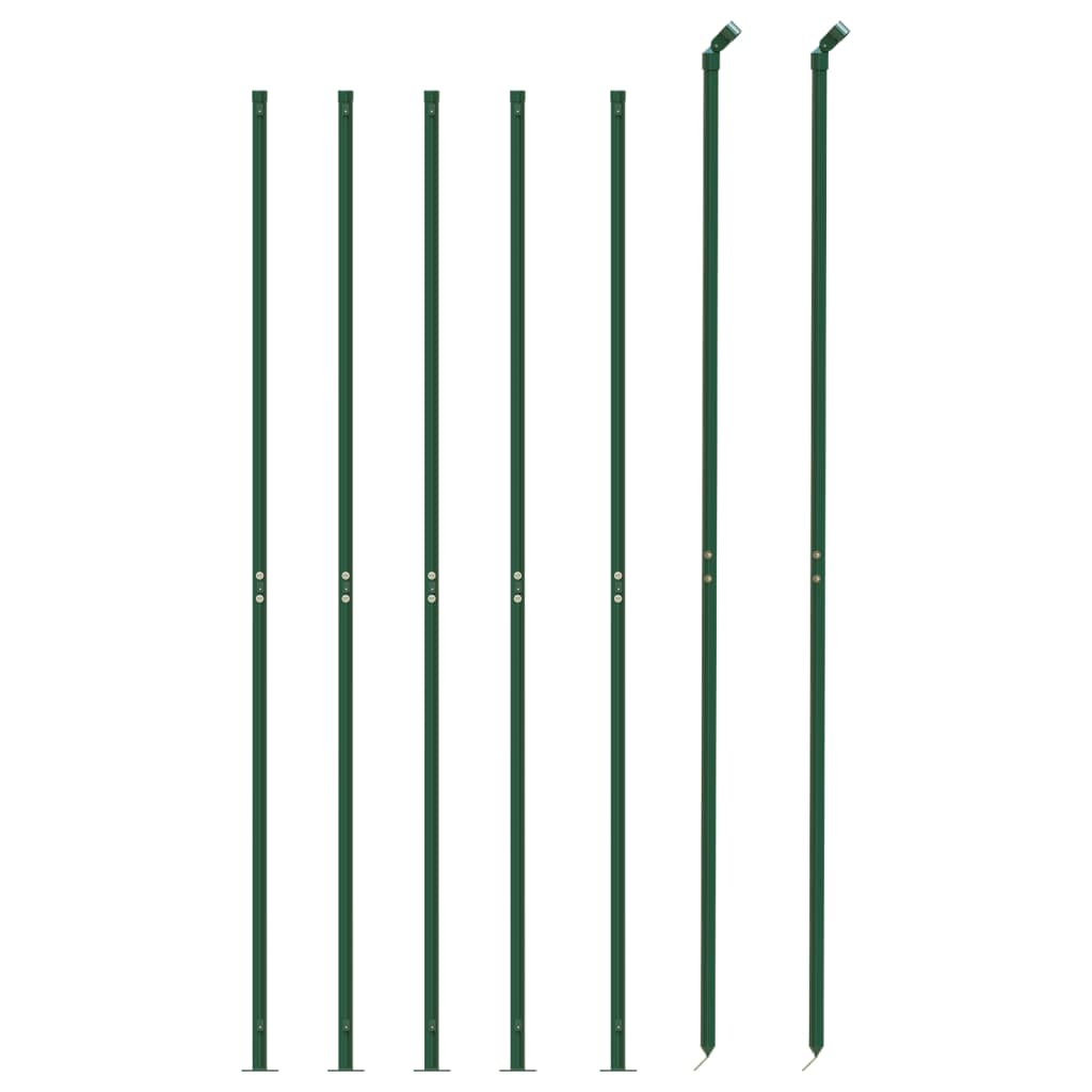 Vidaxl draadgaashek met flens 1,8x10 m groen