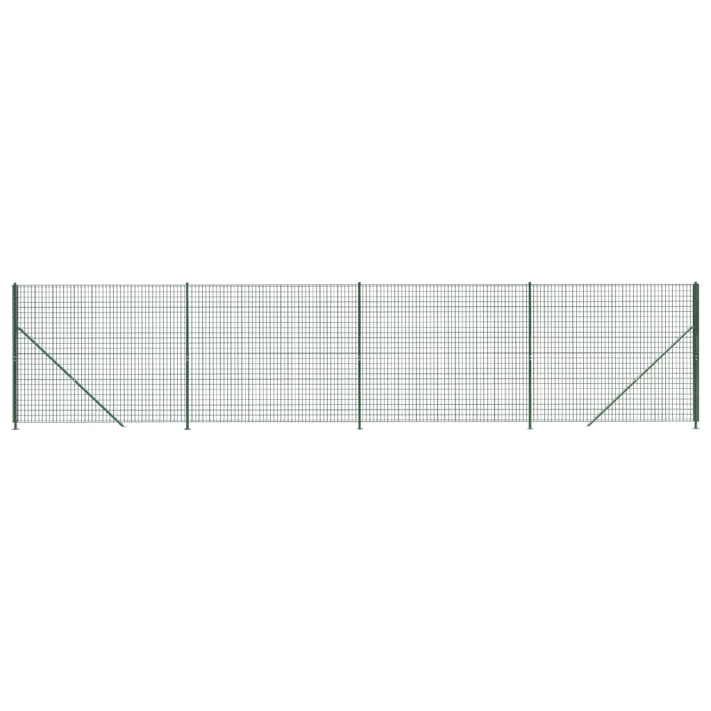 Vidaxl Drahtgitter FET mit Flansch 2x10 m Grün