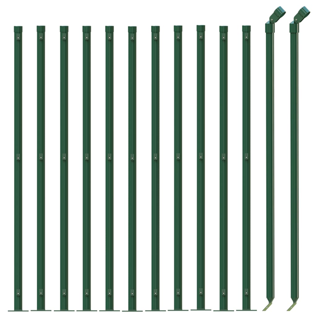 Vidaxl Drahtnetzzaun mit FLANGE 1x25 m Grün