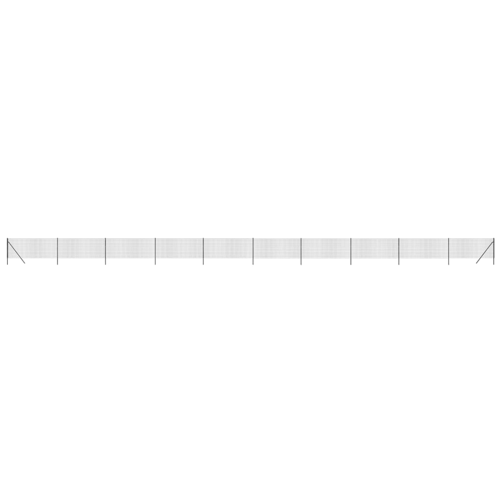 Vidaxx Drahtgitter FET 0,8x25 M verzinkter Stahl - Anthrazitfarbe