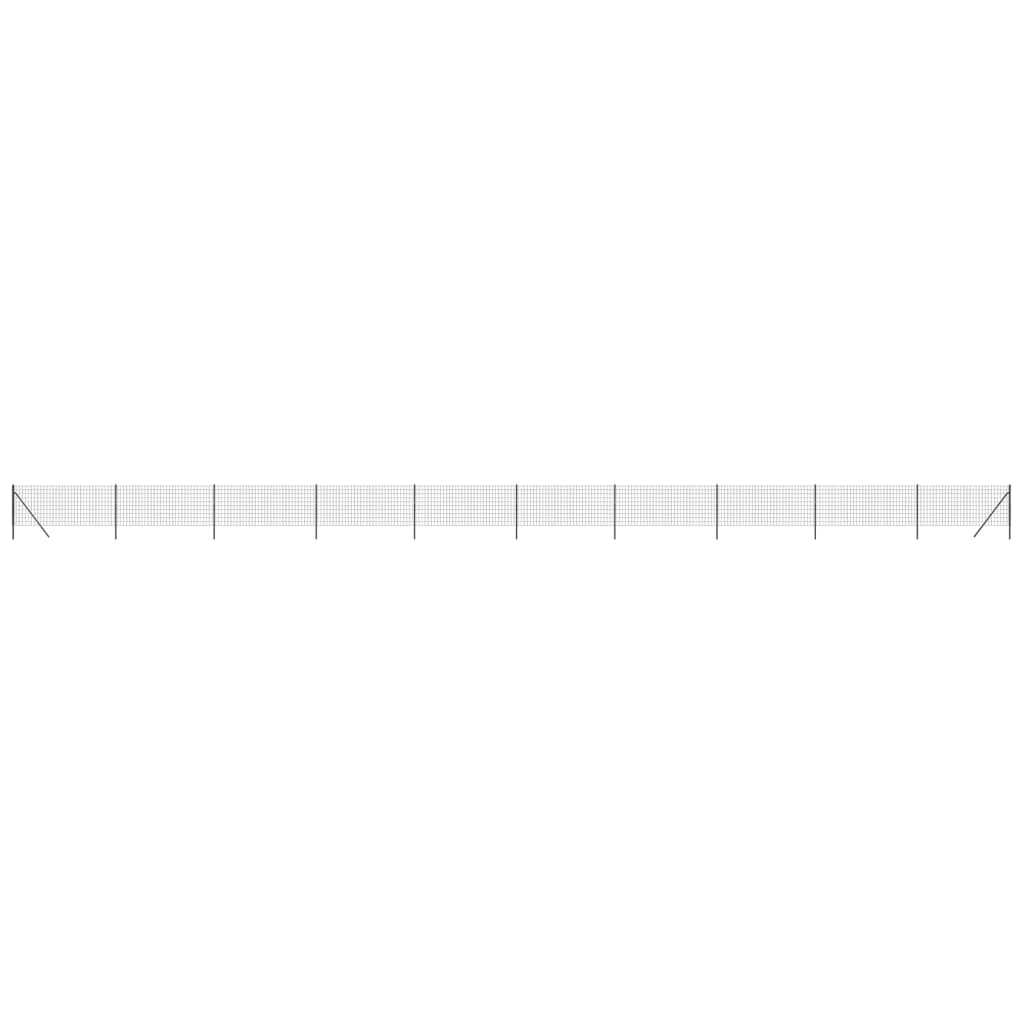 VidaXL Drahtgitter FET 1x25 M Verzinkter Stahl -Anthrazitfarbe