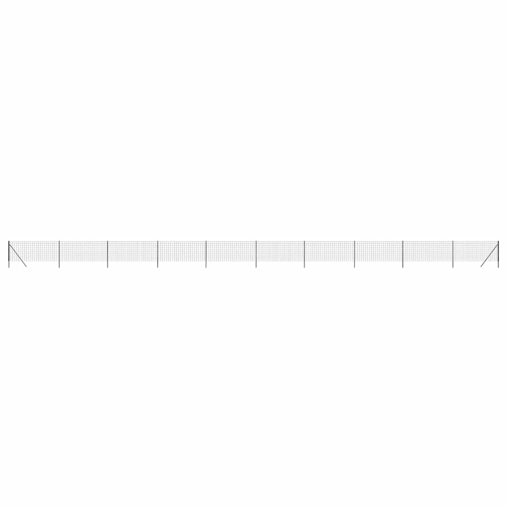 VidaXL Drahtgitter FET 1x25 M Verzinkter Stahl -Anthrazitfarbe