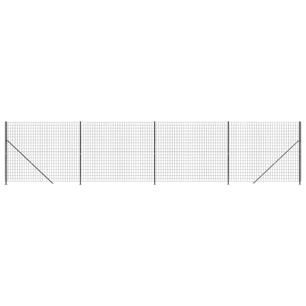 Vidaxl -Drahtgitterfet mit Flansch 1,4x10 m Anthrazit -farben