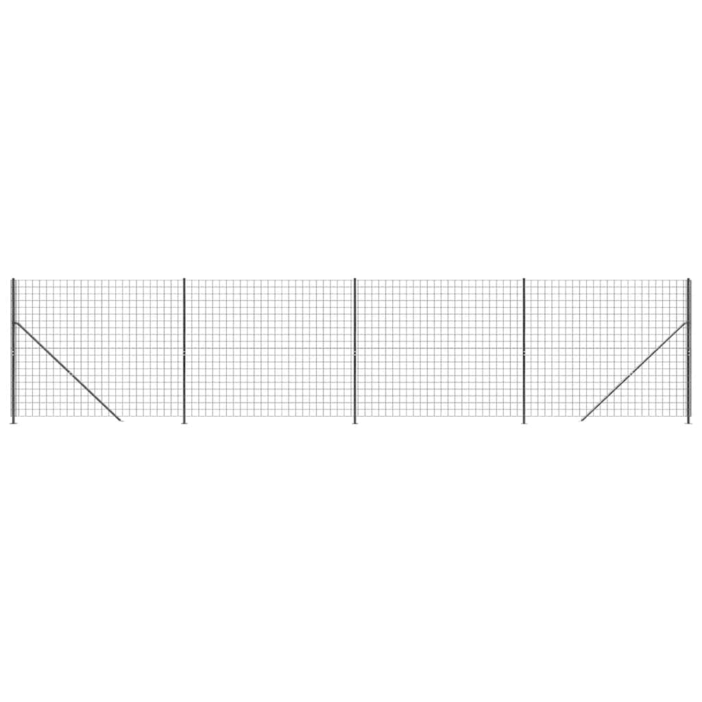 Vidaxl -Drahtgitterfet mit Flansch 1,4x10 m Anthrazit -farben