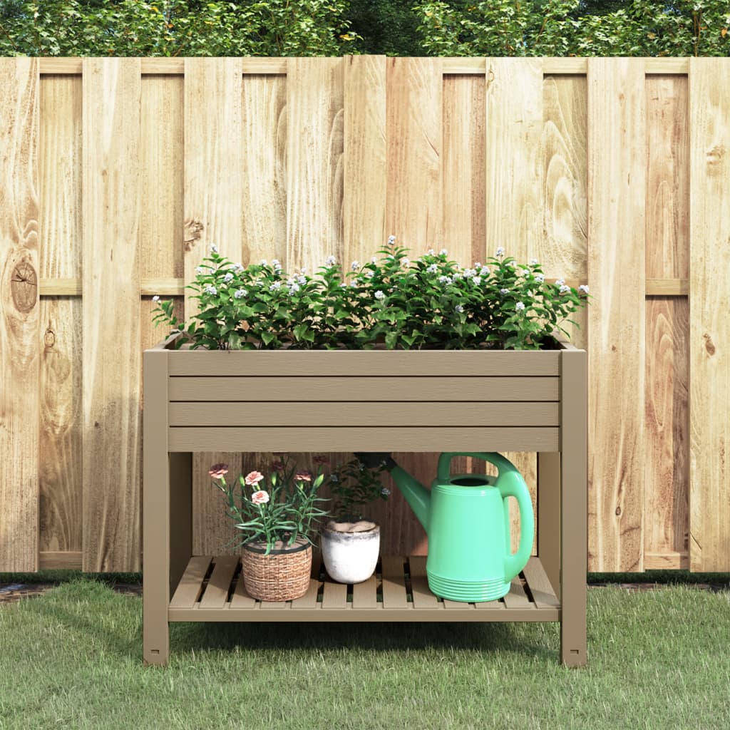 VIDAXL -Planzer Höhe 110 x 45 x 79 cm Polypropylen hellbraun