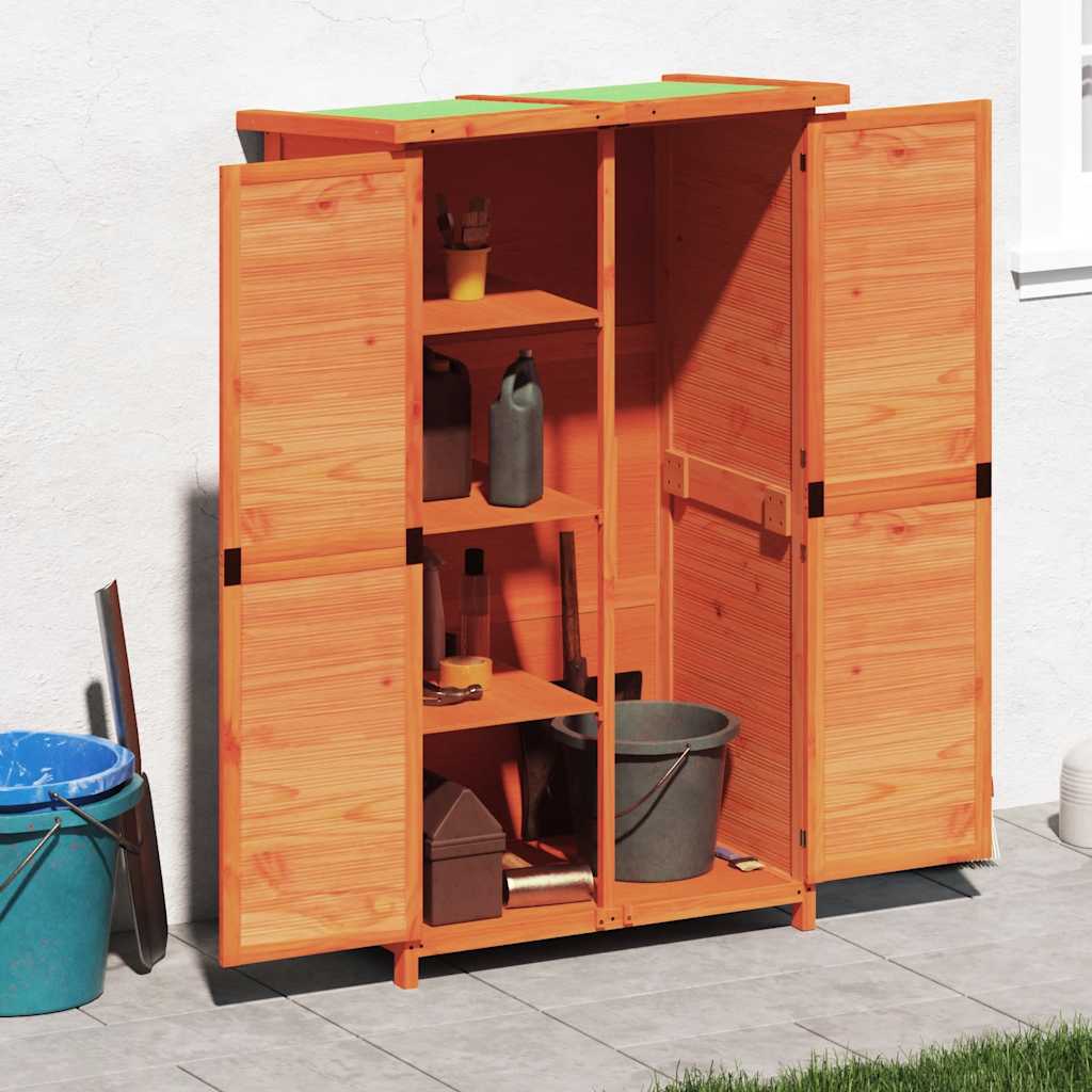 Vidaxxl Gartenhaus 83x57x140 cm Festkiefernkiefernbrown
