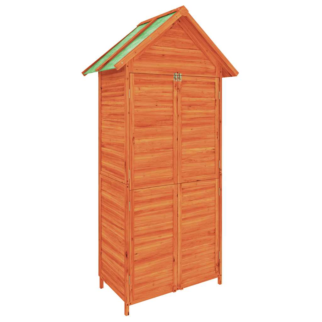 Vidaxl tuinschuur 89x52,5x175 cm massief grenenhout bruin