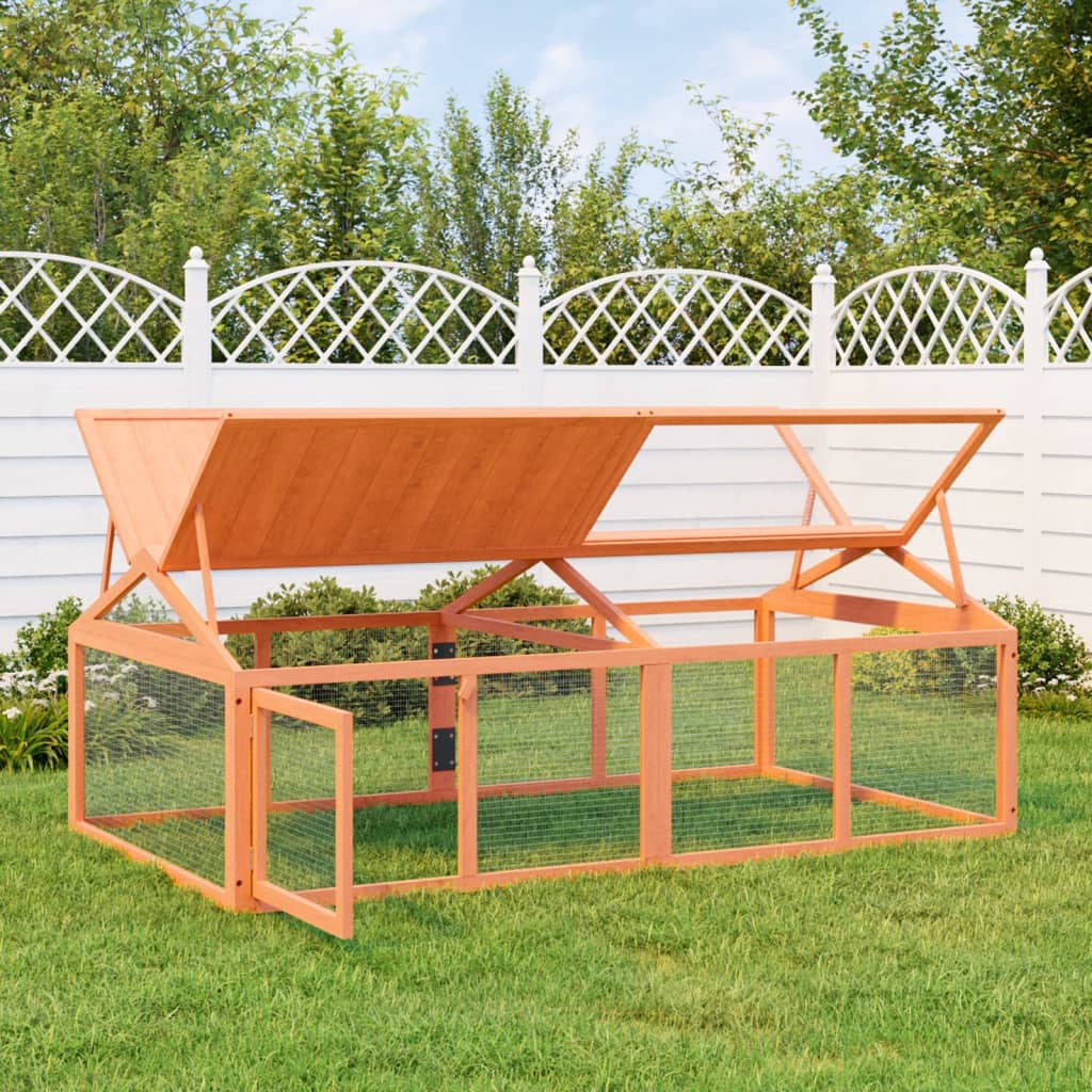 VIDAXL -Tierringe 200x112,5x74 cm Festkiefernbraun