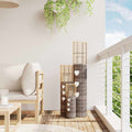 VidaXL -Kerzenhalter 3 St Wicker Grau