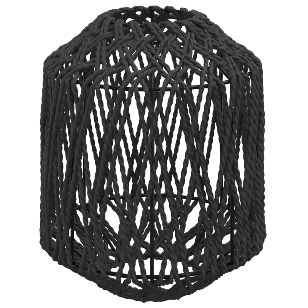 VidaXL Lampenschirm ø23x28 cm Eisen und Papier schwarz