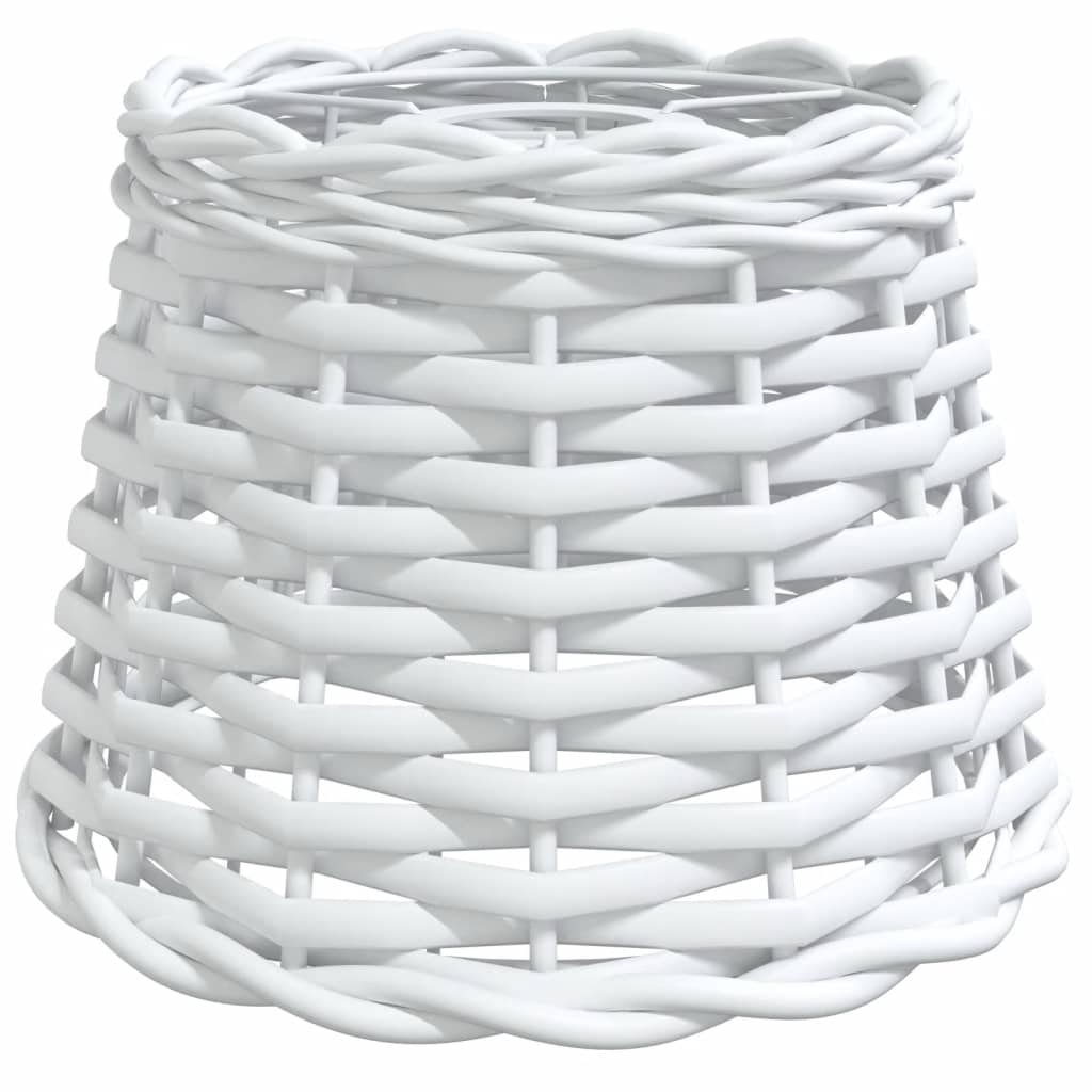 VidaXL Deckenlampenschirm ø20x15 cm, Korbgeflecht, weiß