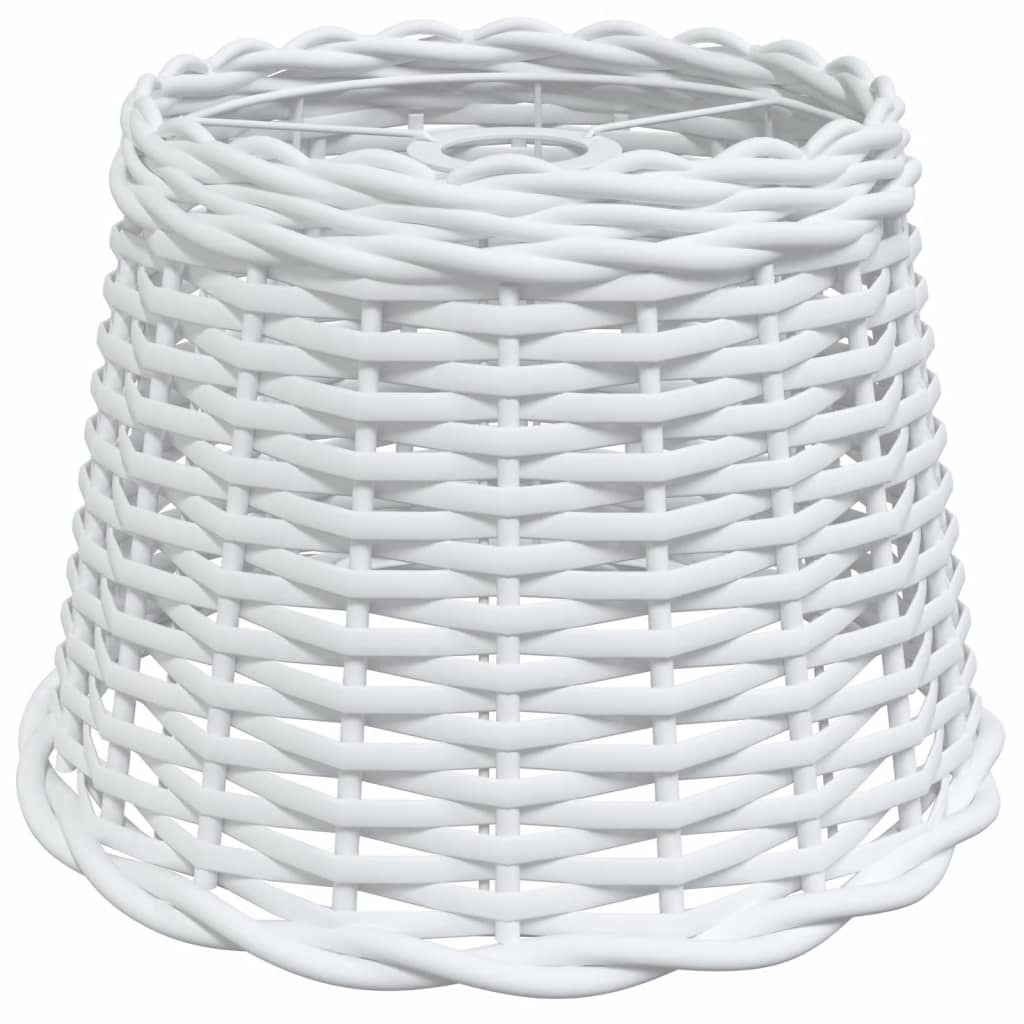 VidaXL Deckenlampenschirm ø30x20 cm, Korbgeflecht, weiß