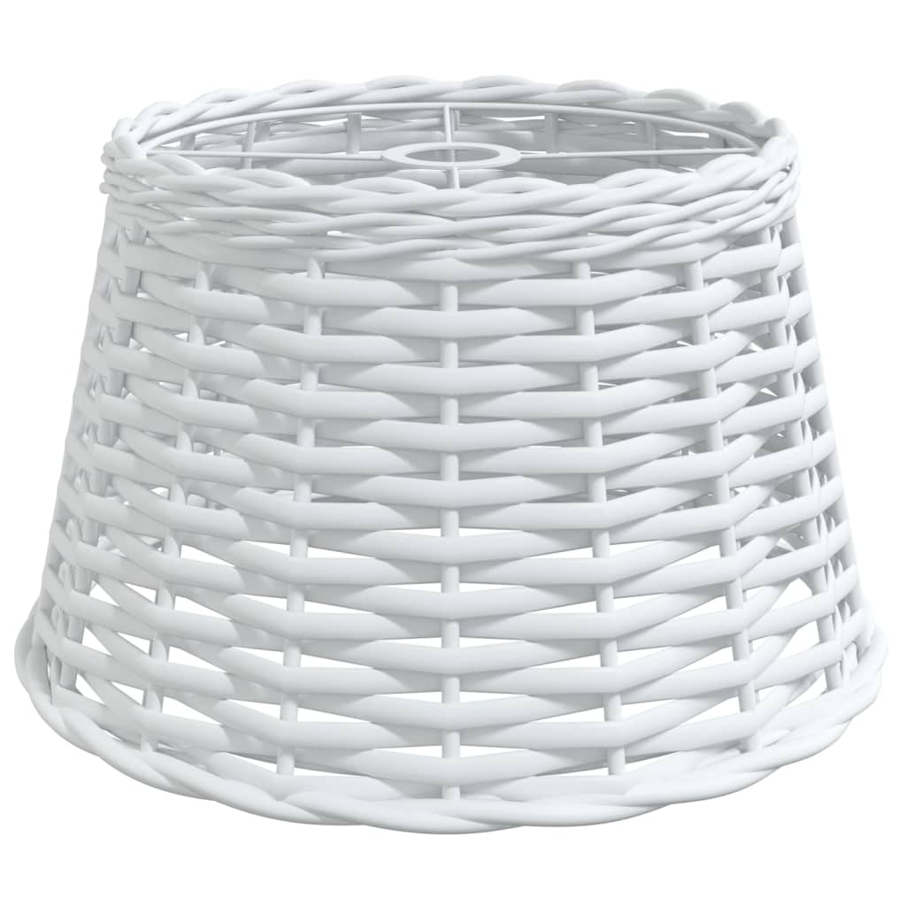 VidaXL Deckenlampenschirm ø38x23 cm, Korbgeflecht, weiß