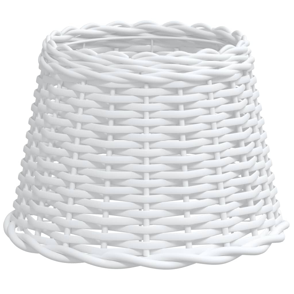 VidaXL Lampenschirm ø30x20 cm, Korbgeflecht, weiß