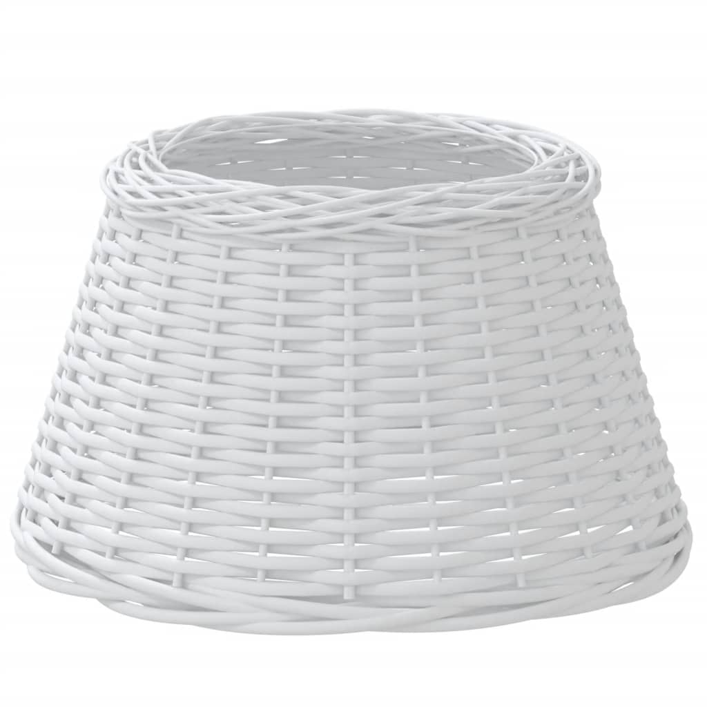 VidaXL Lampenschirm ø50x30 cm, Korbgeflecht, weiß