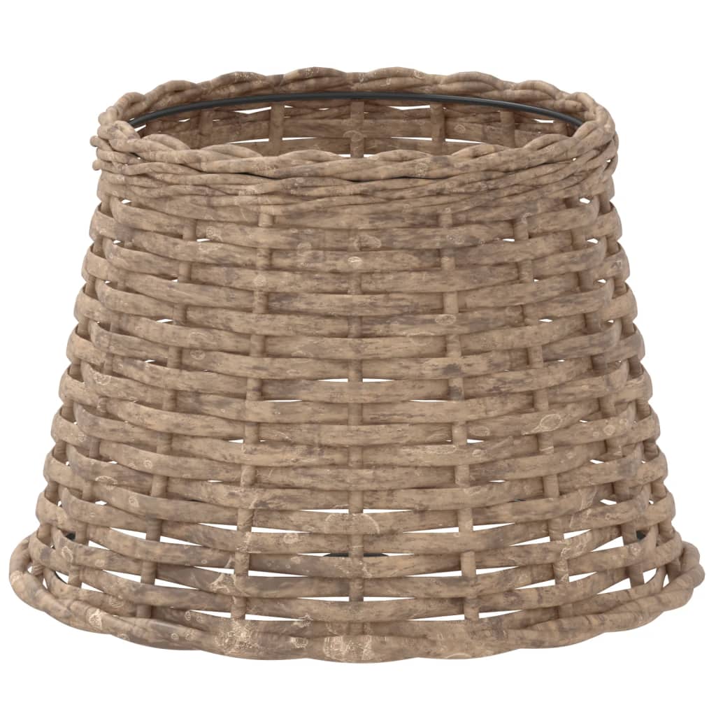 VidaXL Lampenschirm ø25x17 cm, Korbgeflecht braun