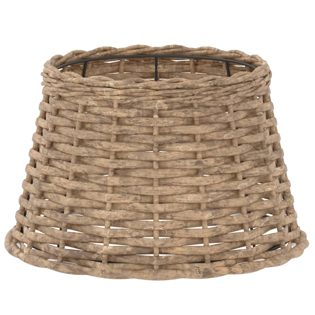 VidaXL Lampenschirm ø38x23 cm, Korbgeflecht braun