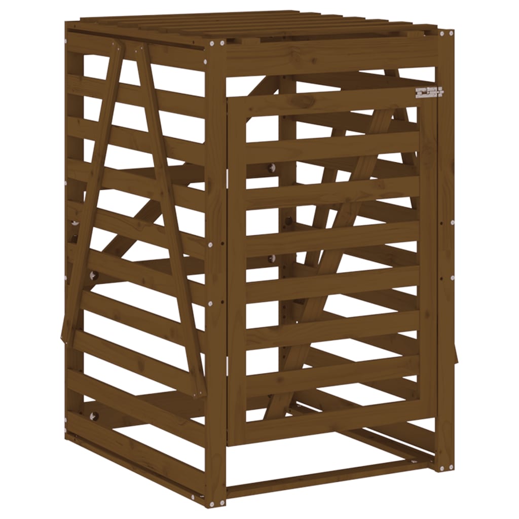 Vidaxx Container Speicher 84x90x128,5 cm Festkiefer Honigbraun