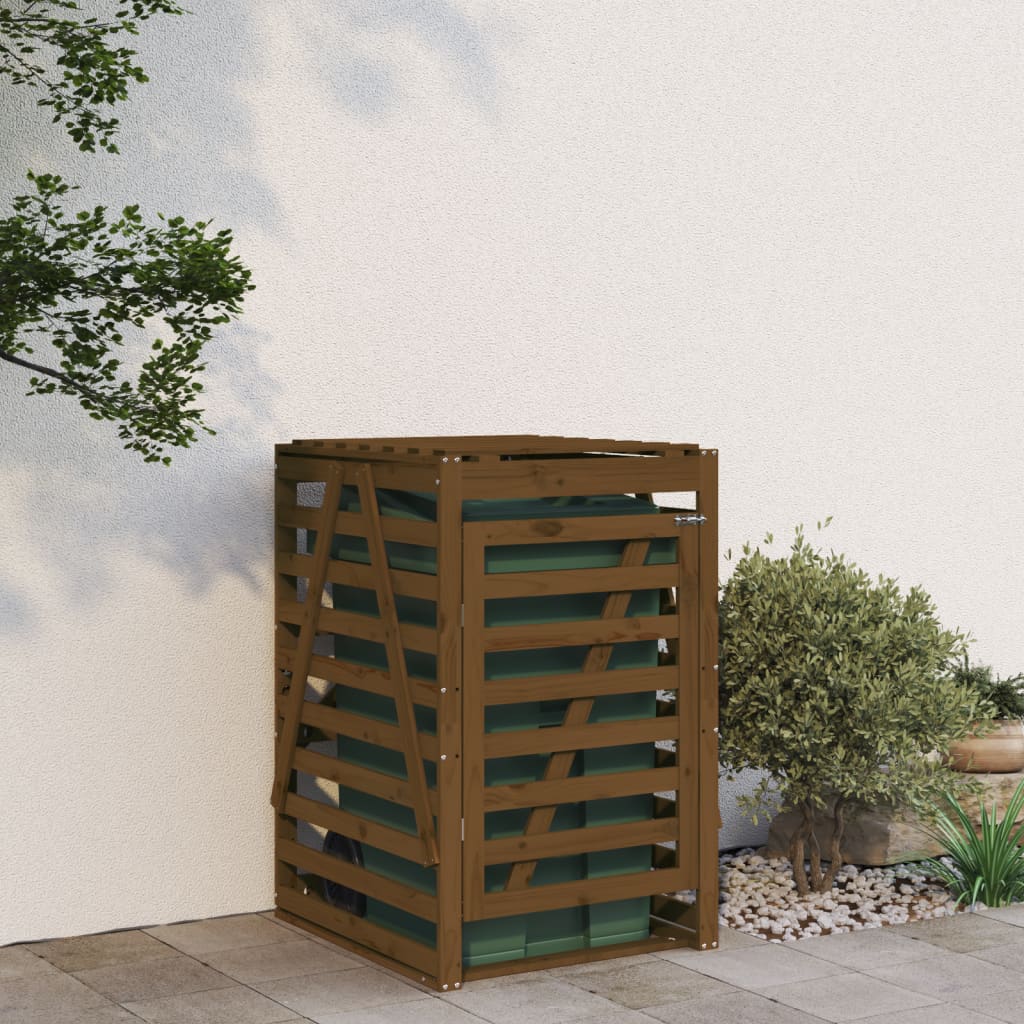 Vidaxx Container Speicher 84x90x128,5 cm Festkiefer Honigbraun