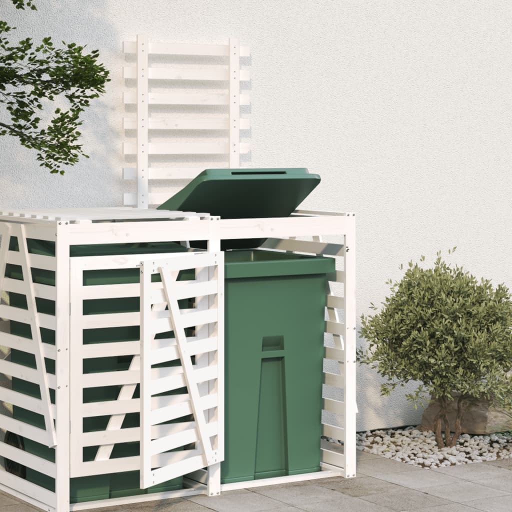 VidaXL Container Speicherverlängerung Festkiefer weiß