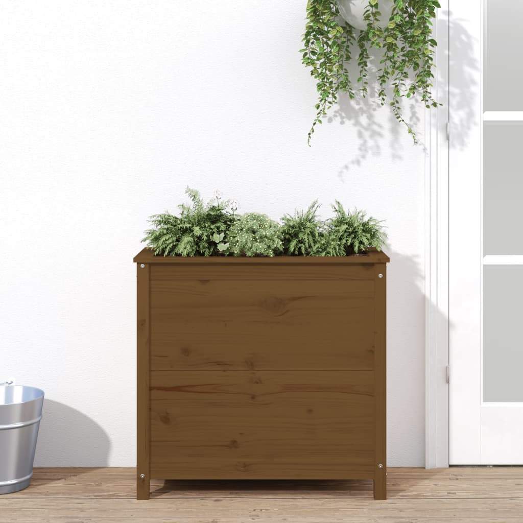 VIDAXL -Planungsbox 82,5x40x78 cm Festkiefer Honigbraun