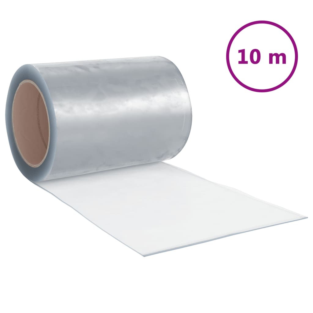 Vidaxxl -Türvorhang 300x2,6 mm 10 m PVC transparent
