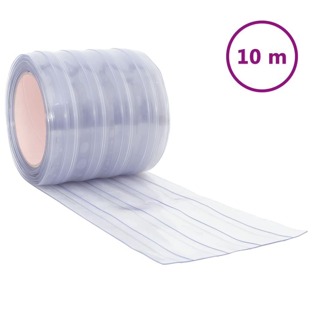 VidaXL Türvorhang 200 mm x 1,6 mm 10 m PVC transparent