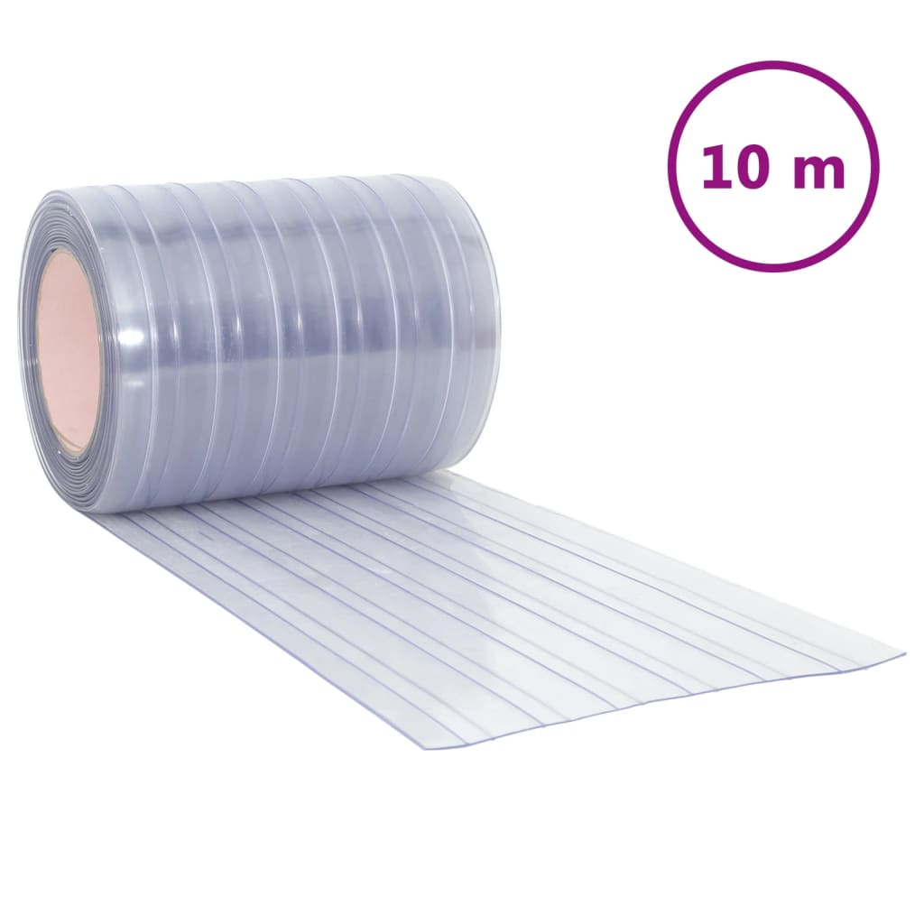Vidaxxl -Türvorhang 300x2,6 mm 10 m PVC transparent