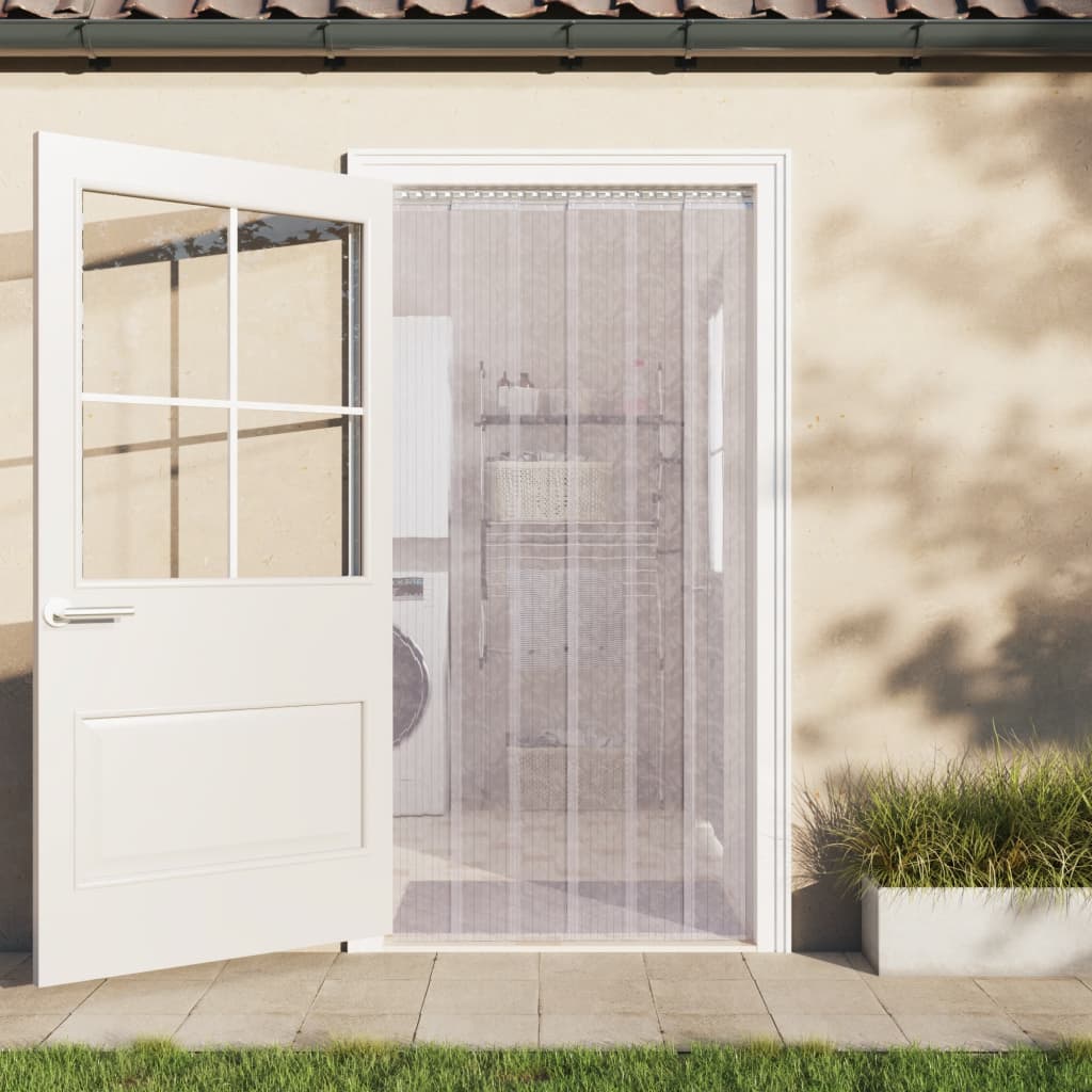 Vidaxxl -Türvorhang 300x2,6 mm 10 m PVC transparent