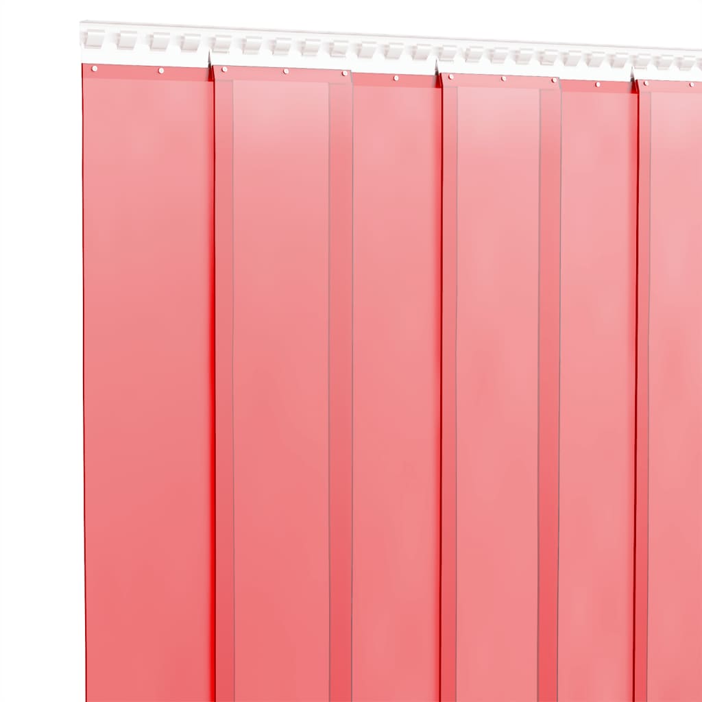 VidaXL Türvorhang 200 x 1,6 mm 10 m PVC Rot