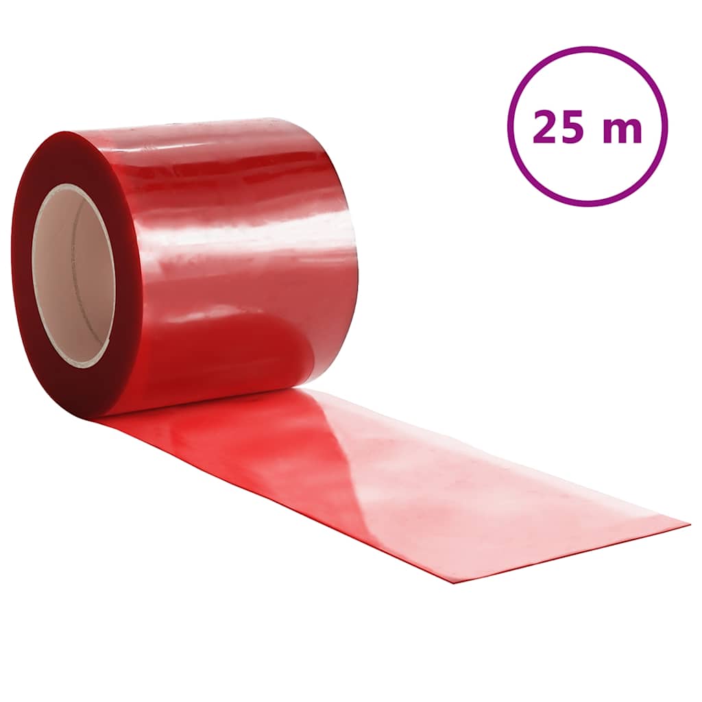 Vidaxx Türvorhang 200x1,6 mm 25 m PVC -Rot