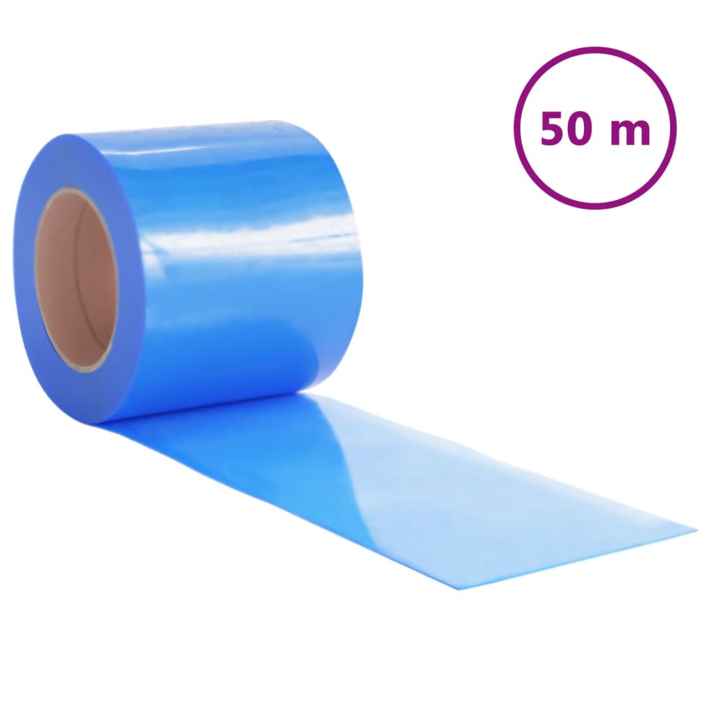 Vidaxx Türvorhang 200 x 1,6 mm 50 m PVC Blau