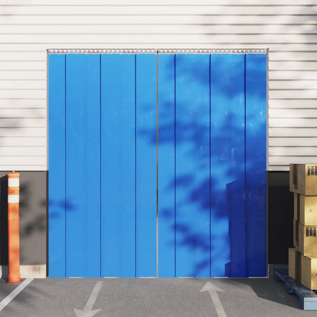 Vidaxx Türvorhang 200 x 1,6 mm 50 m PVC Blau