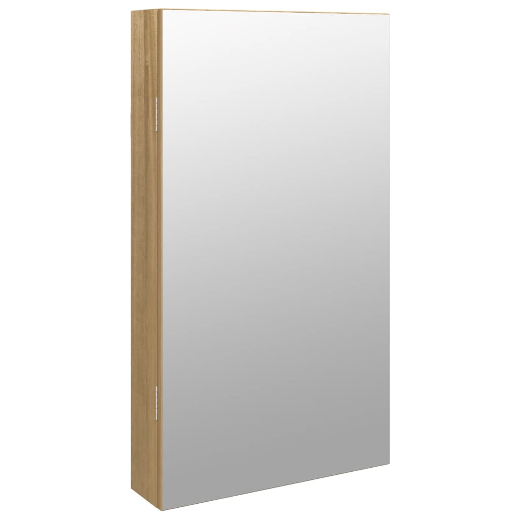 Vidaxl Schmuckschrank mit Spiegel und LED-Beleuchtung – Wandmontage