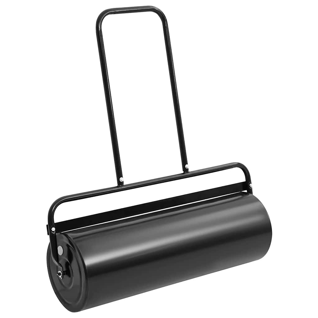 VidaXL Rasenwalze mit Griff 63 l und stahlschwarz