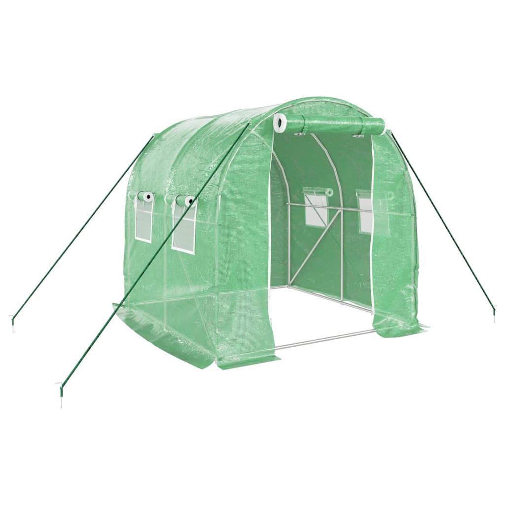 Vidaxl Gartengewächshaus mit Gitterstäben 4 m² 2x2x2 m