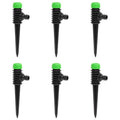 Vidaxl sproeiers 6 st 3x6x19,5 cm abs en pp groen en zwart