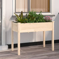 VIDAXL -Planzer mit Auskleidung 118x59x76 cm Festkieferholz