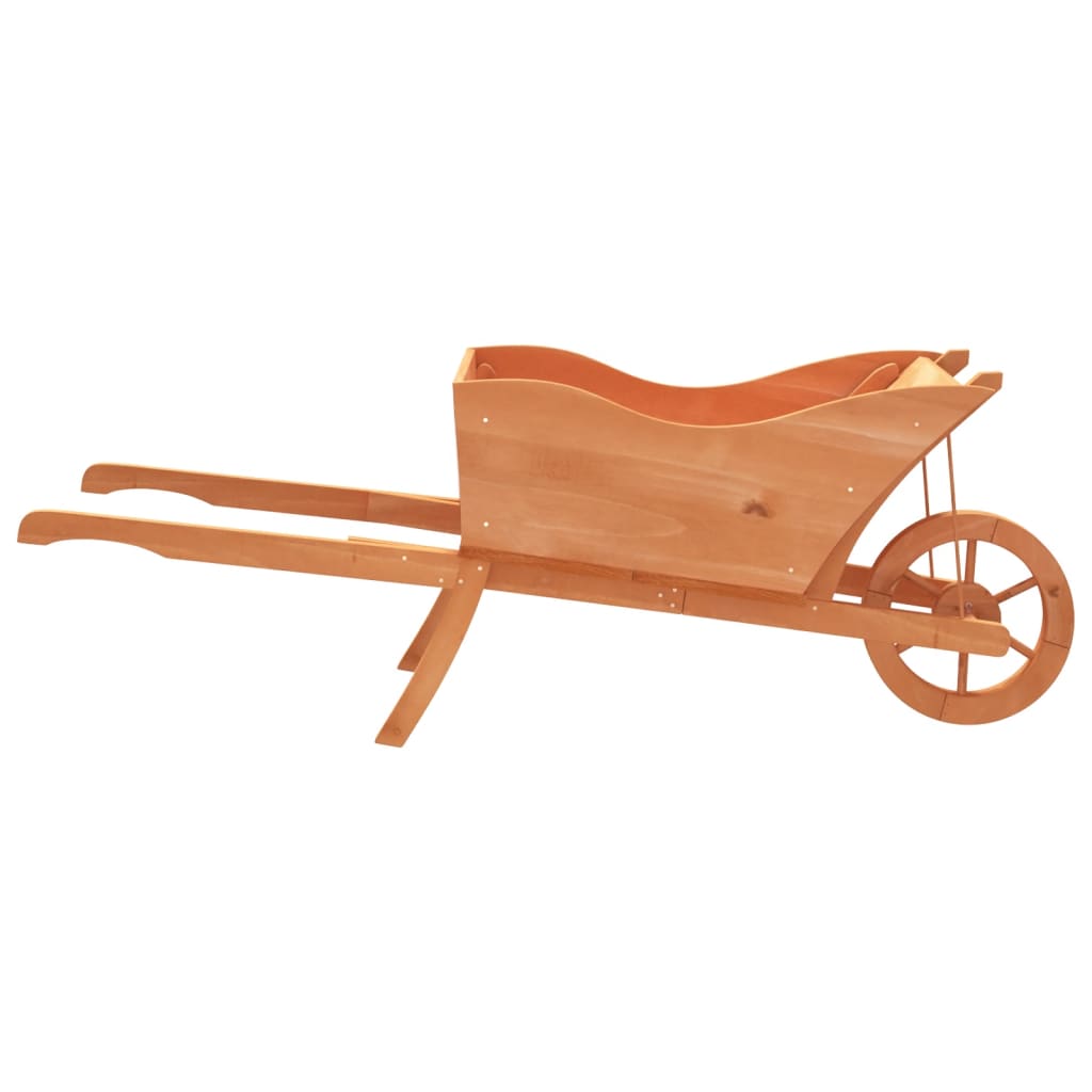 VidaXL Schubkarren-Pflanzgefäß 128x45,5x43 cm Massives Kiefernholz